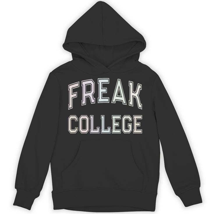 Vintage Sarcastic FREAK COLLEGE Introvert Anti Social Unisex Hoodie