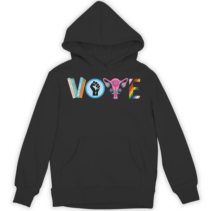 Vote Reproductive Right BLM Political Activism Lgbtq Book Unisex Hoodie