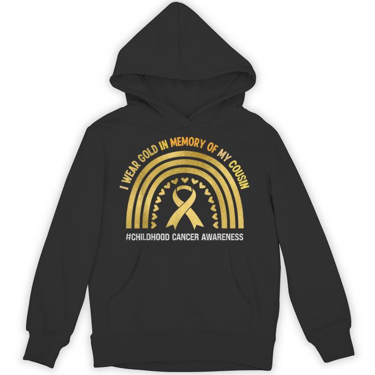 I Wear Gold In Memory Of My Cousin Unisex Hoodie