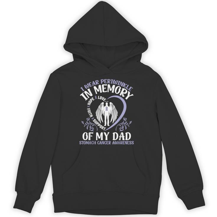 I Wear Periwinkle In Memory My Dad Stomach Cancer Awareness Unisex Hoodie