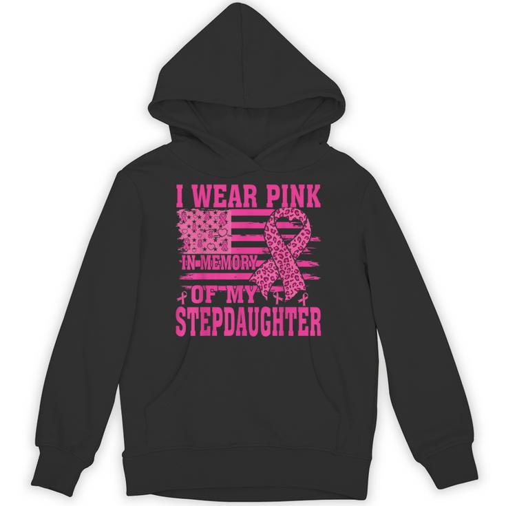 I Wear Pink In Memory Of My Stepdaughter Breast Cancer Unisex Hoodie