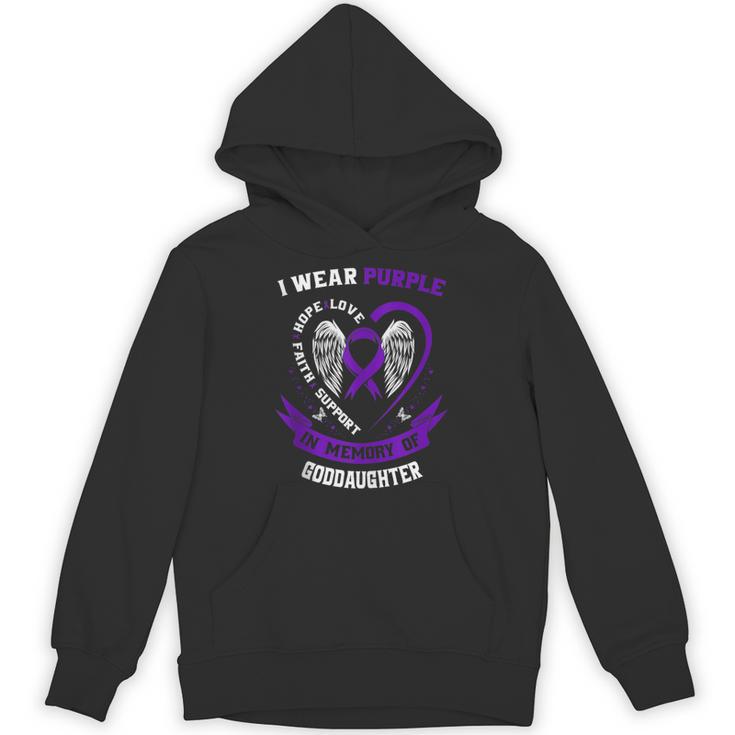 I Wear Purple In Memory Of My Goddaughter Epilepsy Awareness Unisex Hoodie