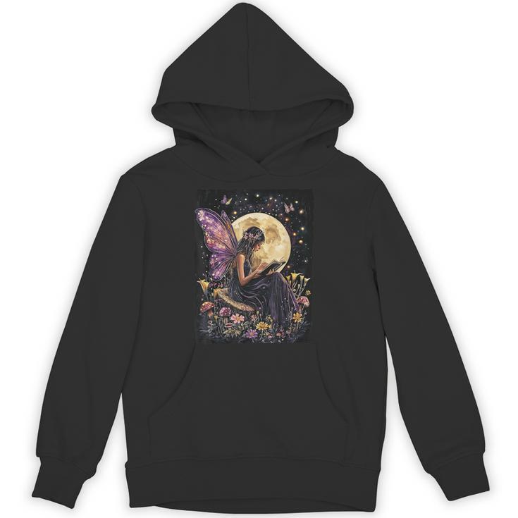 Whimsical Book Fairy Reading Bookish Fairycore Unisex Hoodie