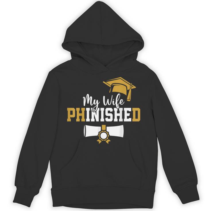 My Wife Phinished PhD Graduation Family Matching Unisex Hoodie