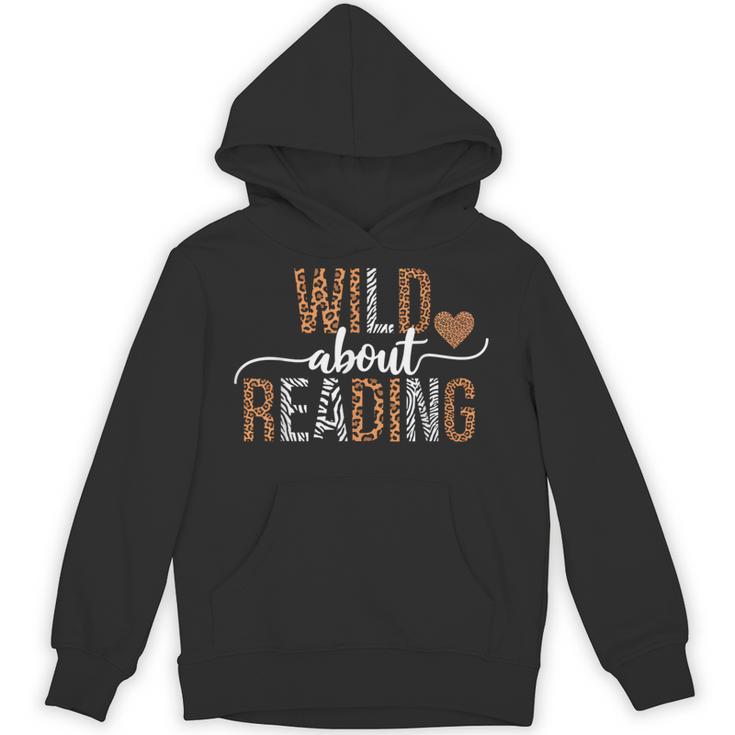 Wild About Reading Books Reader Lover Librarian Bookworm Unisex Hoodie
