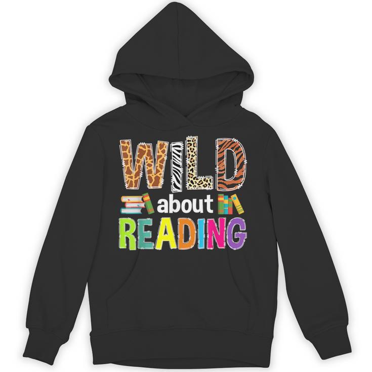 Wild About Reading Library Day Reading Books & Bookworm Unisex Hoodie