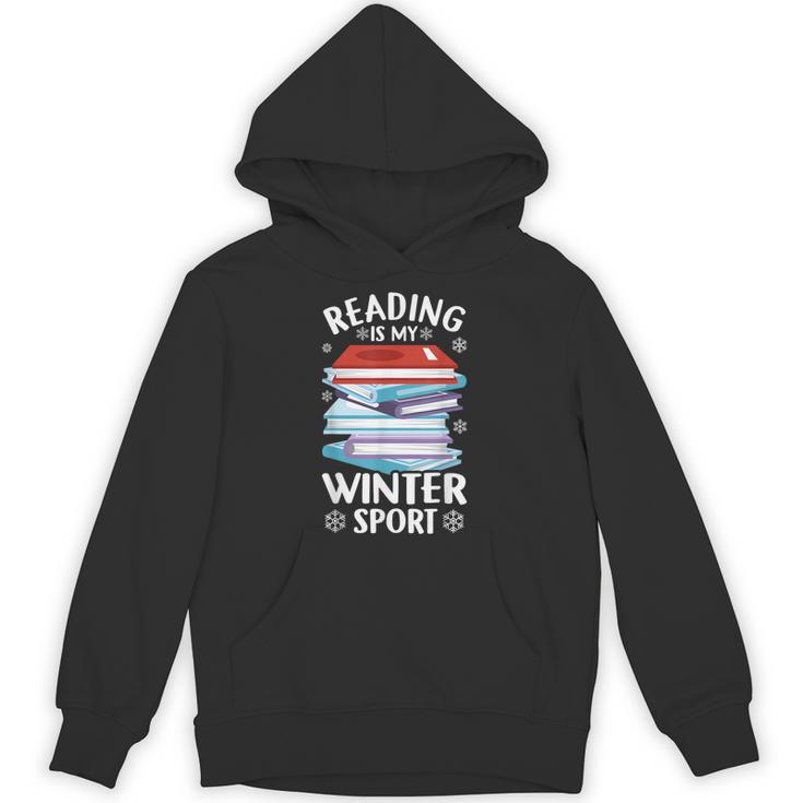 Winter Reading Book Bookworm Winter Unisex Hoodie