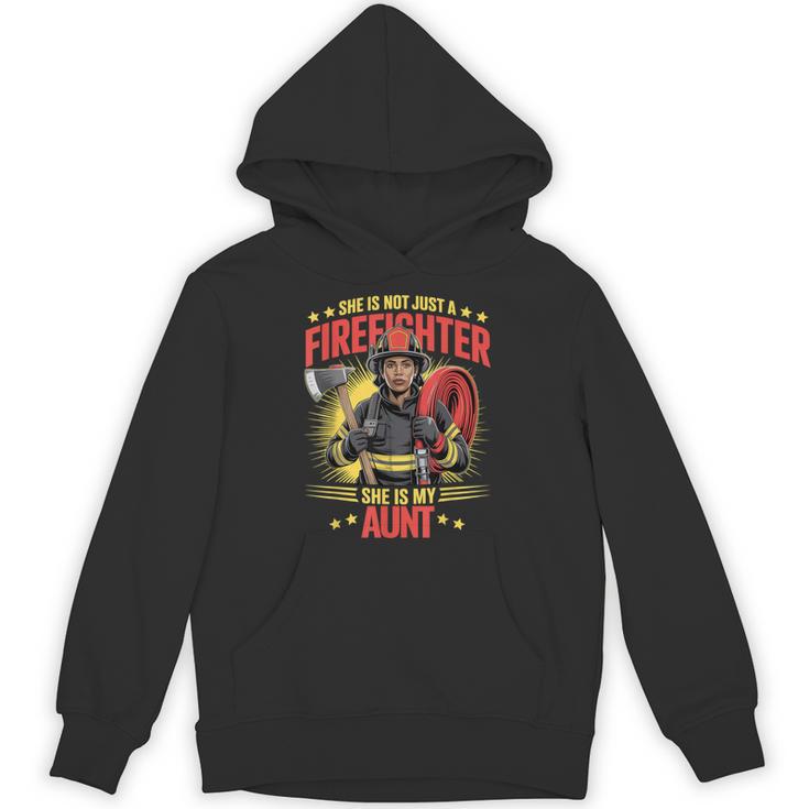 Woman Firefighter Aunt TiTi Auntie Black Graduation Unisex Hoodie