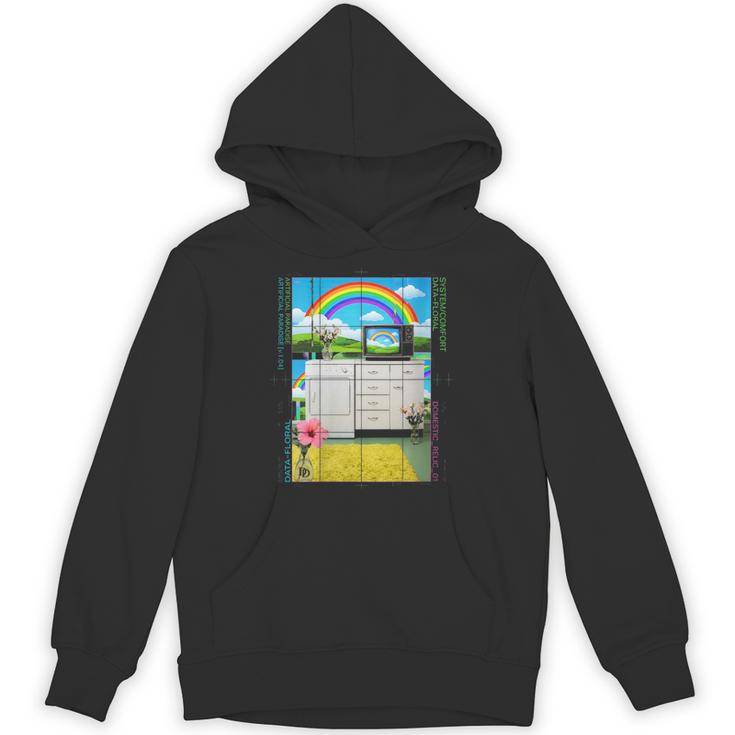 Women's Frutiger Aero Aesthetic Rainbow Glitch Art Unisex Hoodie