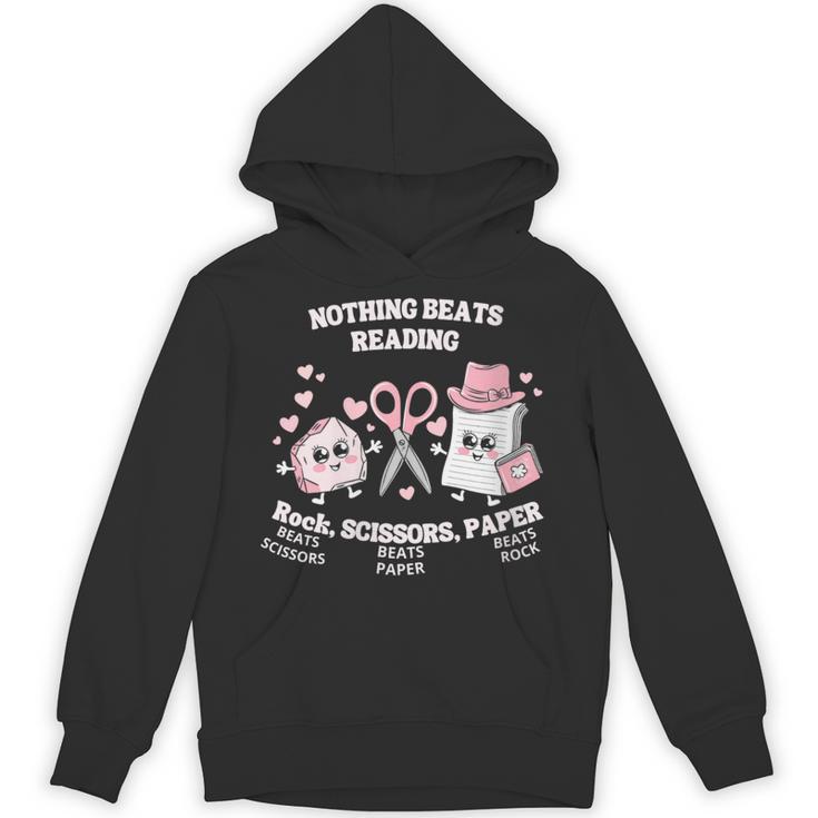Women's Nothing Beats Reading Book Lover Statement Unisex Hoodie