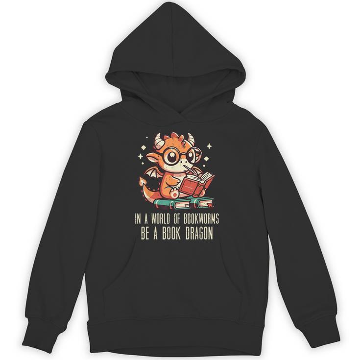 In World Of Bookworms Be Book Dragon Cute Women Kids Men Unisex Hoodie