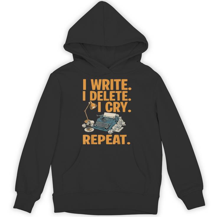 I Write Book Writer Author Book Writing Novelist Unisex Hoodie
