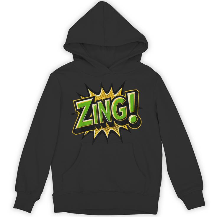 ZING Comic Book Retro Artwork – Cartoon Collector Unisex Hoodie