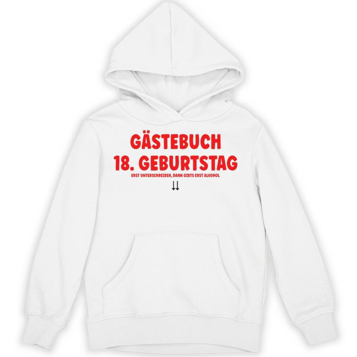 18th Birthday Guest Book Party Memory Unisex Hoodie