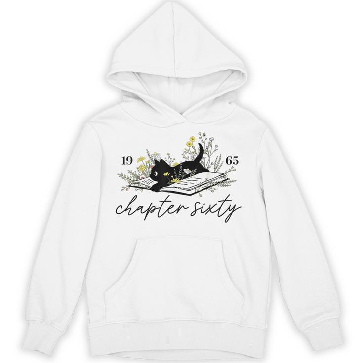 1965 Chapter Sixty Book Cat Lover 60th Birthday For Men Women Unisex Hoodie