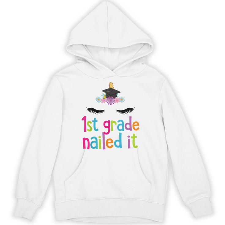 1st Grade Nailed It T Shirt Unicorn Graduation Class Of 2018 Unisex Hoodie