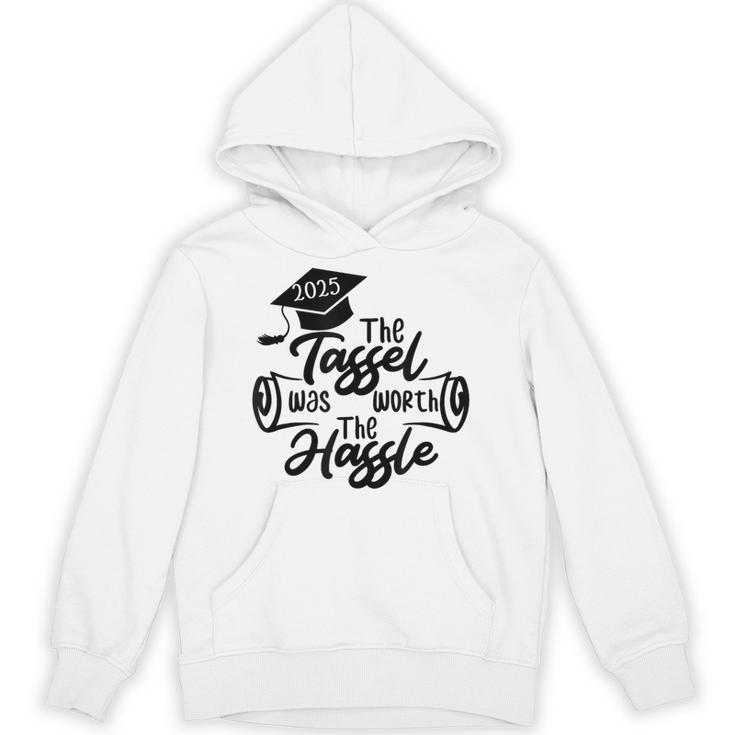 2025 Graduation The Tassel Was Worth The Hassle University Unisex Hoodie