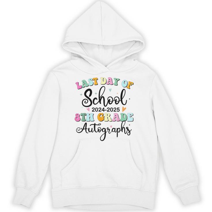 2026 Last Day Of School Autograph 8th Grade Graduation Party Unisex Hoodie