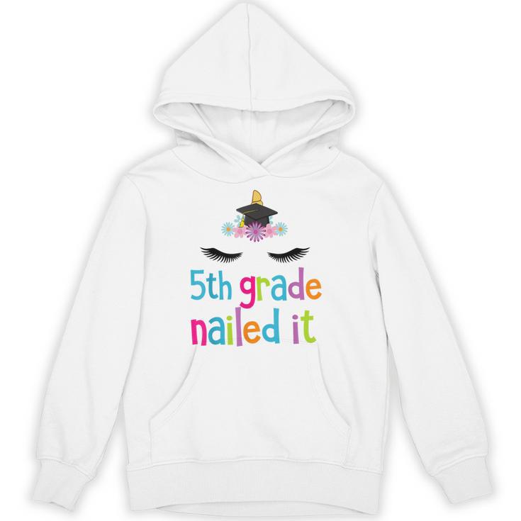 5th Grade Nailed It T Shirt Unicorn Graduation Class Of 2018 Unisex Hoodie