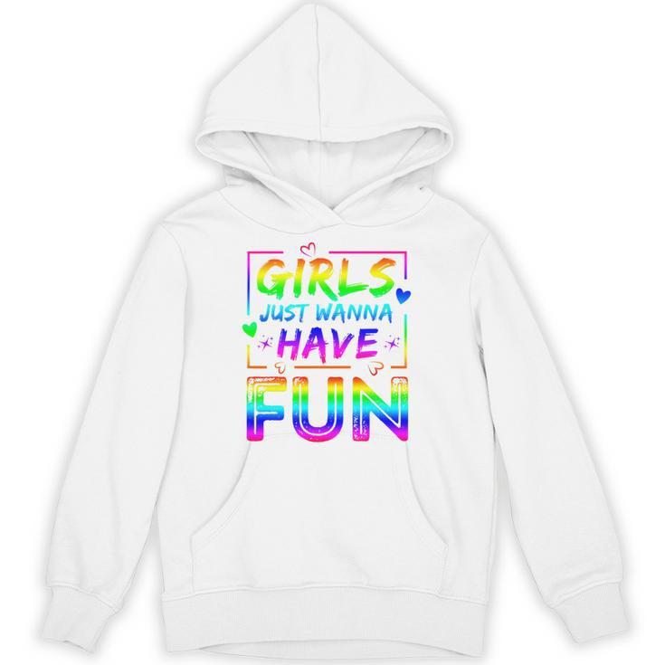 80's Girls Just Wanna Have Fun Nostalgia 1980s Style Premium Tri-Blend Unisex Hoodie