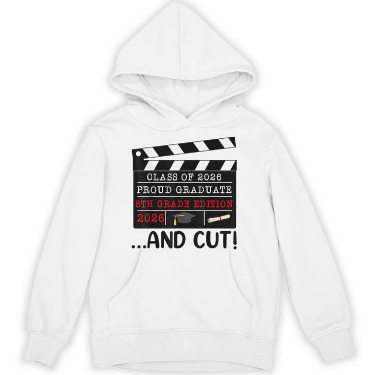 8th Grade Graduation 2026 Graduate Clapperboard Unisex Hoodie