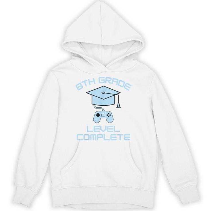 8th Grade Level Complete Eighth Grade Gamer Graduation Day Unisex Hoodie