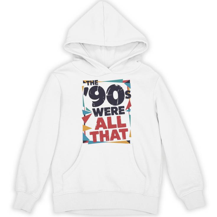 The 90s Were All That – Retro 1990s Nostalgia Tee Premium Tri-Blend Unisex Hoodie