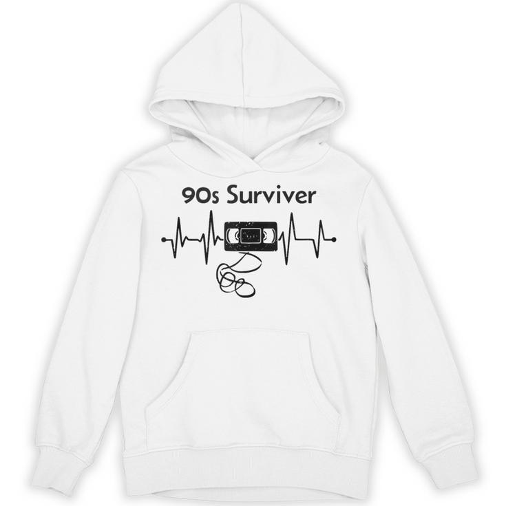 90s Survivor Retro Nostalgia Vintage Throwback Unisex Hoodie