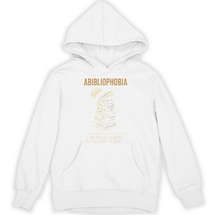 Abibliophobia Books Lover Bookworm Bookaholic Reader Unisex Hoodie