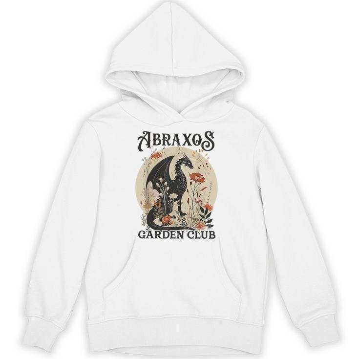 Abraxos Flower Garden Club Book Lover Fantasy Dragon Bookish Unisex Hoodie