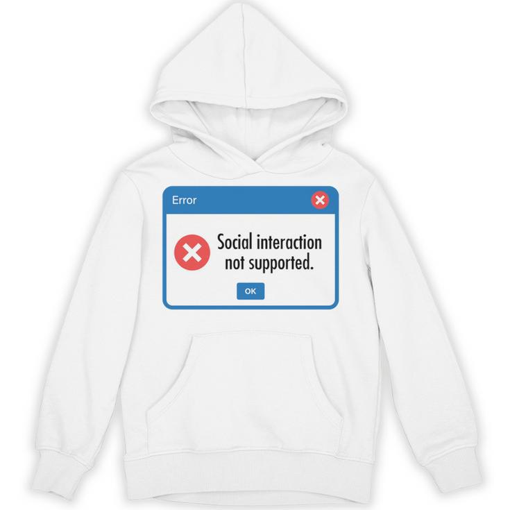 Anti Social Introvert Social Interaction Not Supported Unisex Hoodie