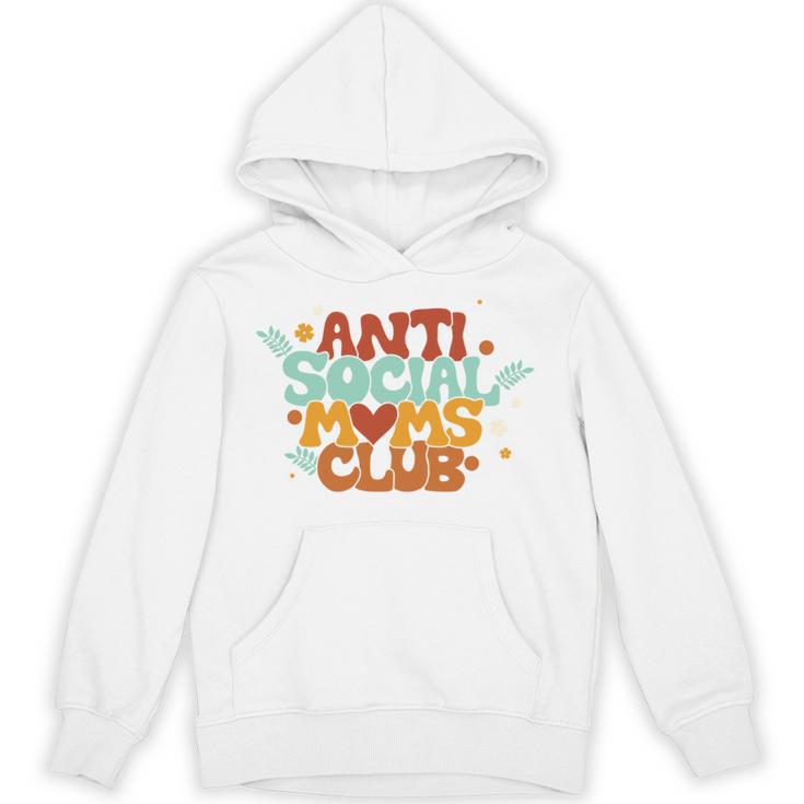 Antisocial Moms Club Introvert Mom Mothers Introverted Retro Unisex Hoodie