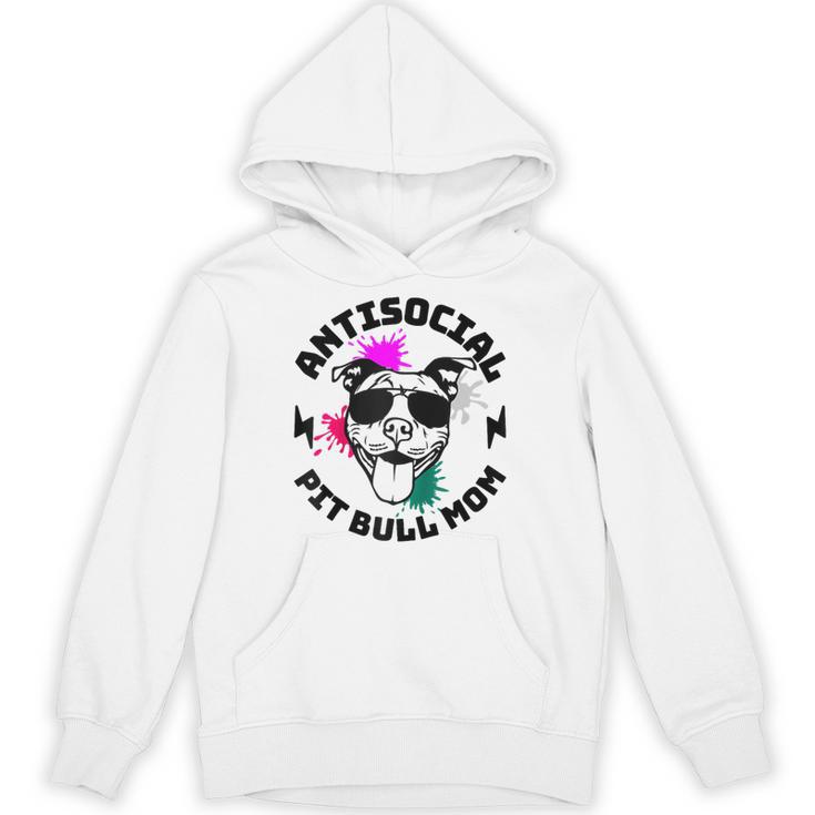 Antisocial Pit Bull Mom Pittie Introvert Dog Lover Pit Bull Raglan Baseball Tee Unisex Hoodie