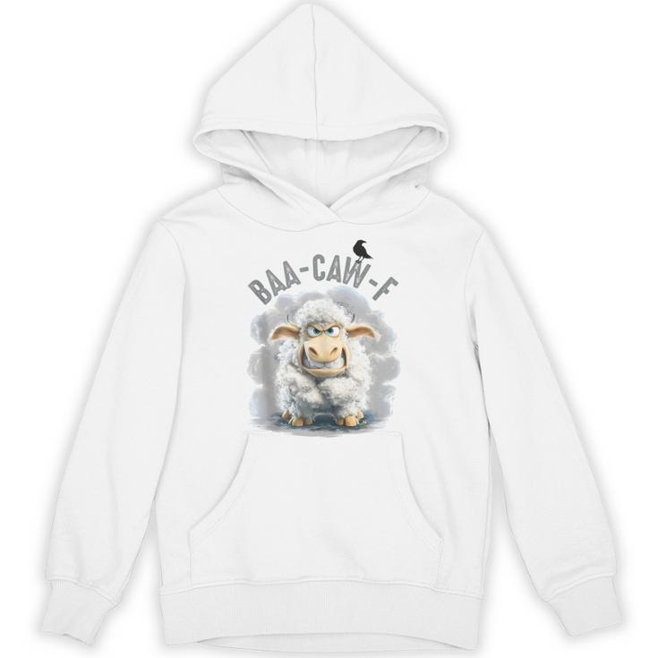 Back Off – Sheep Baa Crow Caw Pun For Introverts Unisex Hoodie