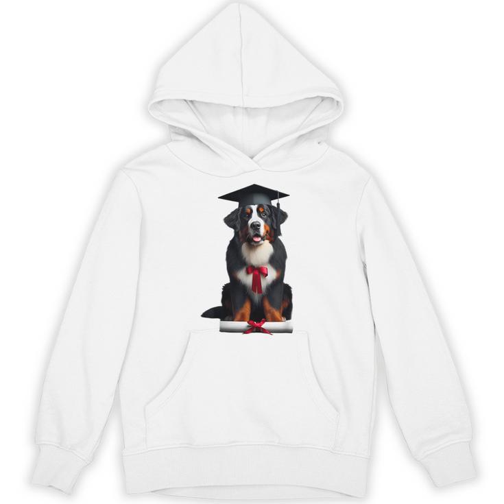 Bernese Mountain Dog Graduation Cap Graduate Training School For Men Women Girls Kids Unisex Hoodie