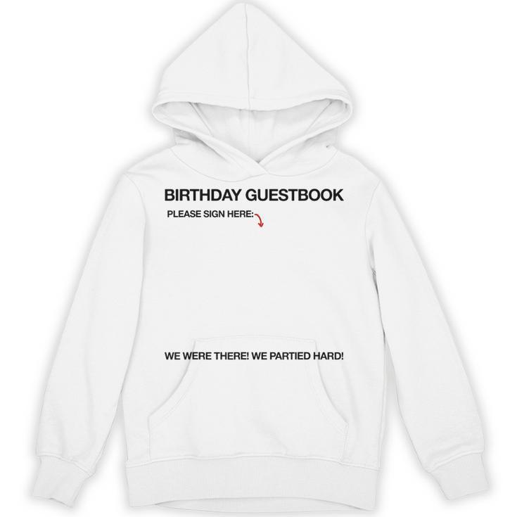 Birthday Guestbook Signable Memory Board Unisex Hoodie