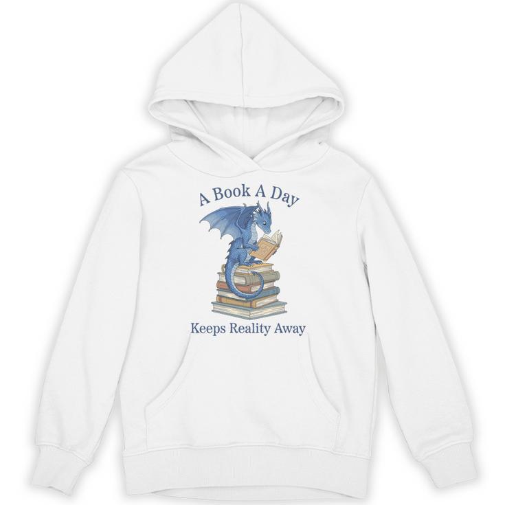 A Book A Day Keeps Reality Away Premium Tri-Blend Unisex Hoodie