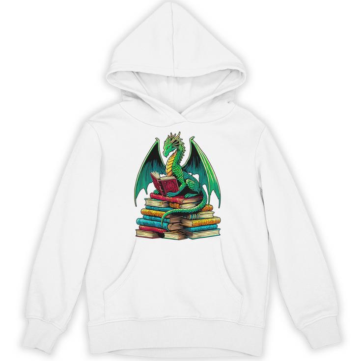 Book Dragon Reading Books Unisex Hoodie