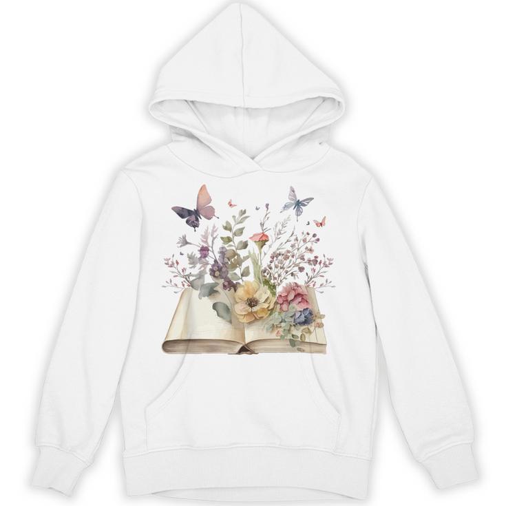 Book Flowers And Butterfly Beautiful Reading Reader Graphic Unisex Hoodie Book Flowers And Butterfly Beautiful Reading Reader Graphic Unisex Hoodie