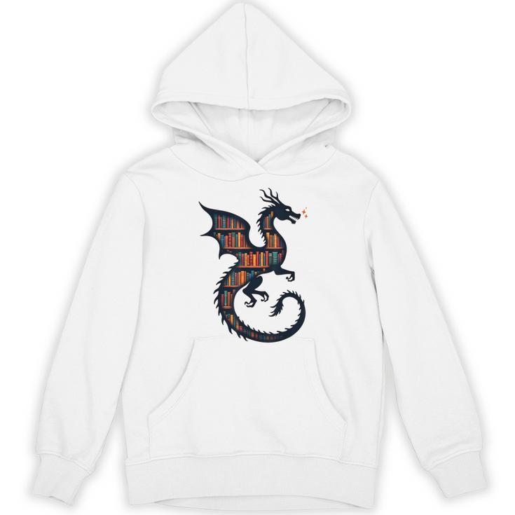 Book Lover Bookworm Reading Books Dragon Unisex Hoodie