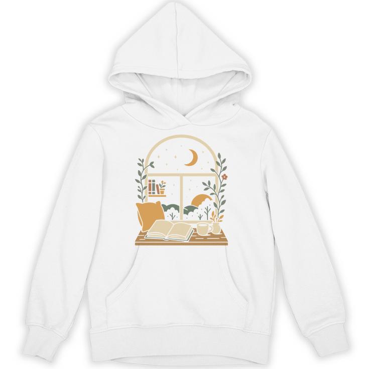 Book Lover Moonlight Reading Scene Night Unisex Hoodie