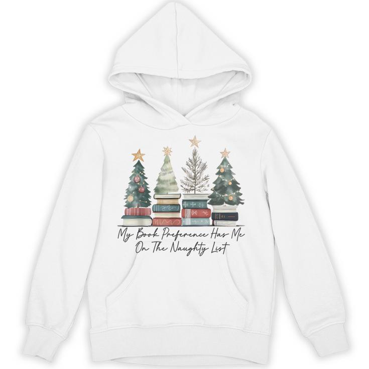 My Book Preference Has Me On The Naughty List Christmas Tree Unisex Hoodie