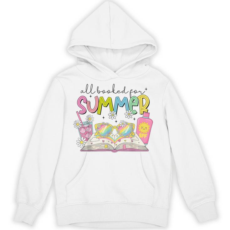 All Booked For Summer Reading Beach Floral Bookish Book Girl Unisex Hoodie