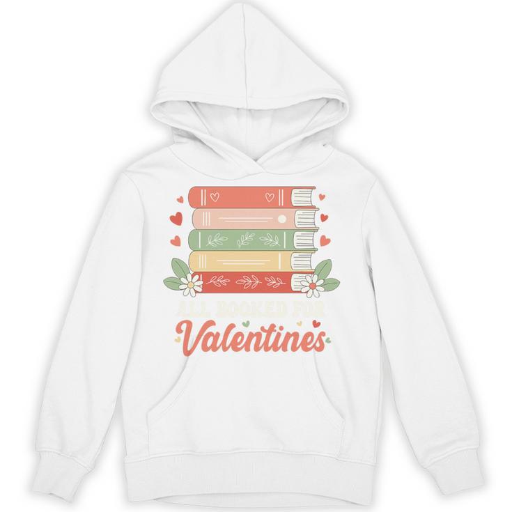 All Booked For Valentines Retro Book Lover Teacher Bookworm Premium Tri-Blend Unisex Hoodie