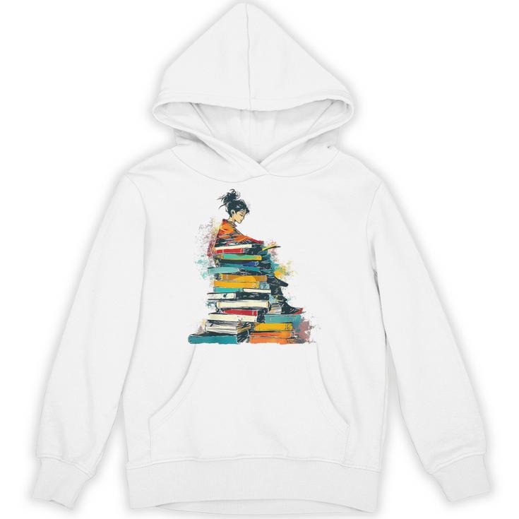 Books Abstract Artist Women Art Painting Books Unisex Hoodie