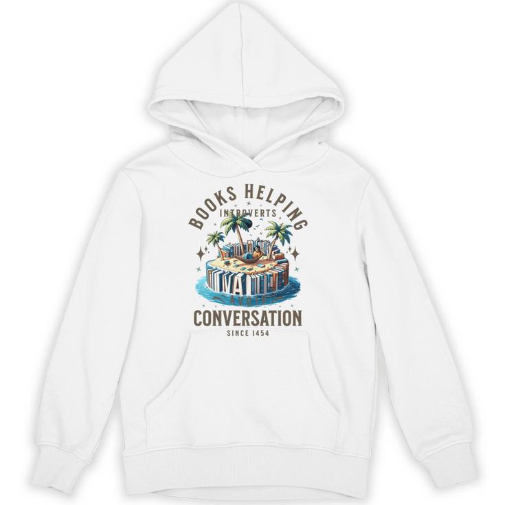 Books Helping Introvert Avoid Conversation Unisex Hoodie