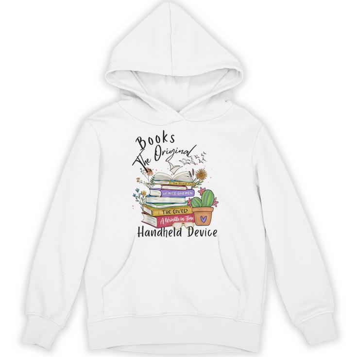 Books Original Handheld Device Reader Literacy Book Lover Unisex Hoodie