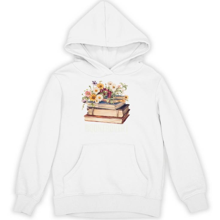 Booktrovert Vintage Wildflowers Books For Book Lovers Unisex Hoodie