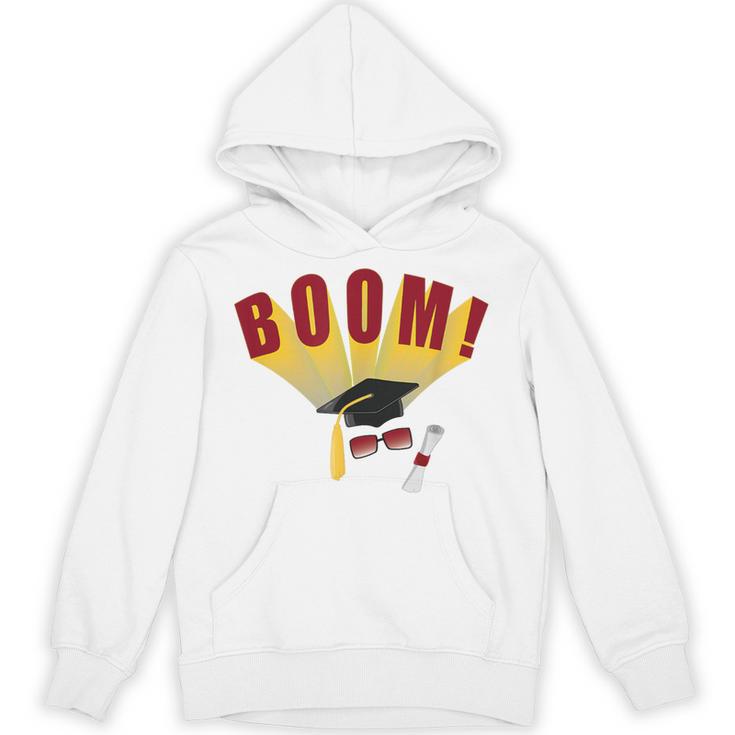 Boom Graduation Hat And Diploma For Proud Graduate Unisex Hoodie