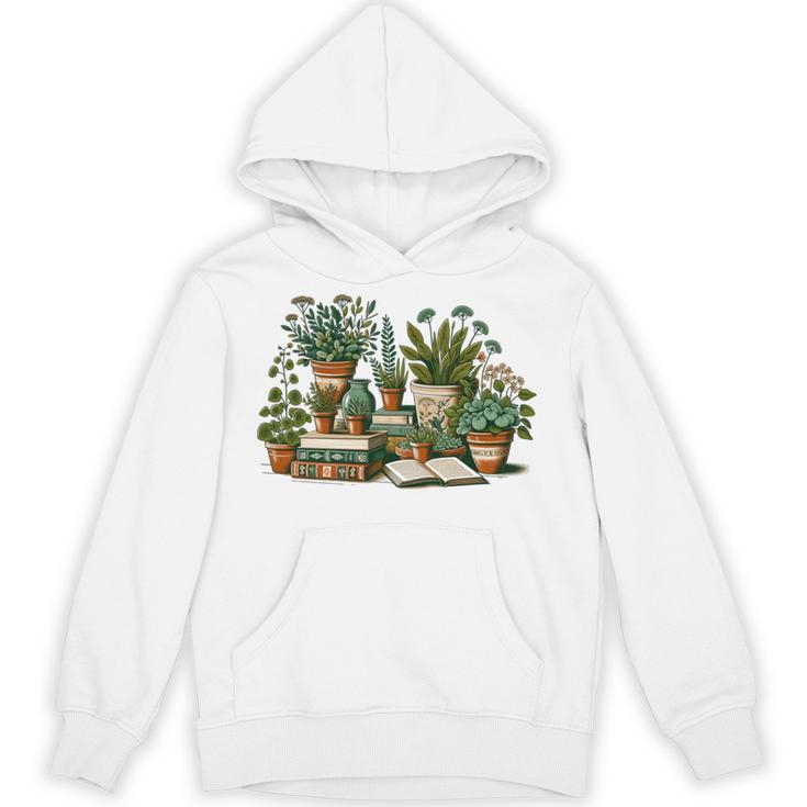 Botanical Garden Plants With Books Unisex Hoodie